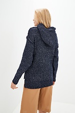 Warm knitted hoodie  4038054 photo №4