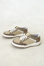 Women's cappuccino colored sneakers.  4207054 photo №2