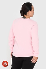 Damen-Sweatshirt aus Baumwolle in Rosa Garne 3041055 Foto №4