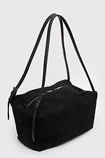 Schwarze Wildledertasche für Damen. Garne 3300056 Foto №2