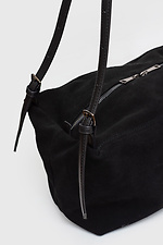 Schwarze Wildledertasche für Damen. Garne 3300056 Foto №6