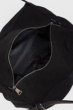 Schwarze Wildledertasche für Damen. Garne 3300056 Foto №7