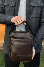 Black messenger bag with wide strap Mamakazala 8038056 photo β2