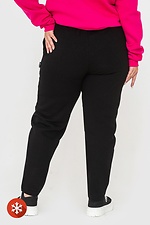 Warm tapered pants with black fleece Garne 3041057 photo №4