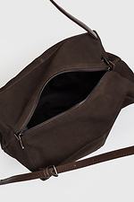 Schokoladenfarbene Wildledertasche für Damen. Garne 3300057 Foto №7