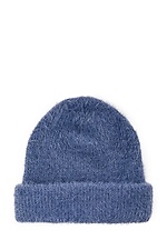Szara puszysta czapka na zimę  4038057 zdjęcie №2