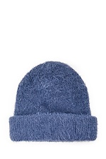Сіра пухнаста шапка на зиму  4038057 фото №3