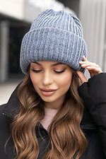 Volumetric hat Leia, jeans  4051057 photo №1