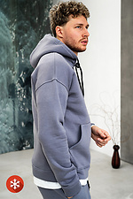 Men's warm sports suit Classic 3 Gray Teamv 8034058 photo №6