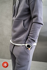 Men's warm sports suit Classic 3 Gray Teamv 8034058 photo №8