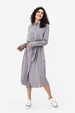 Сукня - сорочка MAE сірого кольору на ґудзиках Garne 3042059 фото №1