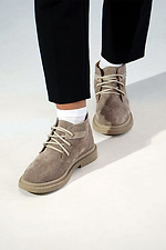 Winter beige suede boots 4207059 photo №2