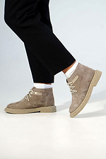 Winter beige suede boots 4207059 photo №3
