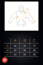Чоловіче тепле худі Bless 3 Білий Teamv 8034059 фото №8