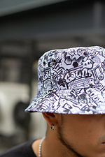 Summer hat in graffiti print Without 8048059 photo №5