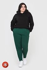 Insulated skinny pants with green fleece Garne 3041060 photo №2