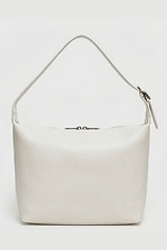 Женская сумка из экокожи молочного цвета Garne 3300060 фото №3