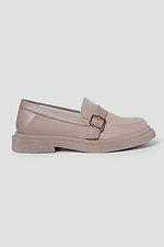Stilvolle beige Wildlederschuhe mit Schnalle 4206060 Foto №3
