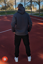 Bless 3 Men's Warm Hoodie Ash Blue Teamv 8034060 photo №8