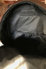 Burgundy urban backpack in smooth leatherette with external pocket Mamakazala 8038060 photo №5