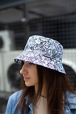 Summer hat in graffiti print Without 8048060 photo №4