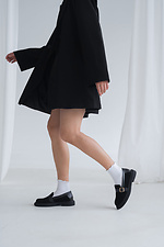 Stylowe, zamszowe buty z klamrą w kolorze czarnym  4206061 zdjęcie №5
