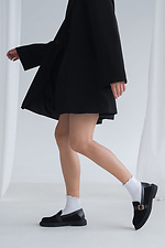 Stylish suede shoes with buckle black 4206061 photo №5