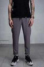 Cotton dress pants with drawstring waist Without 8055061 photo №1