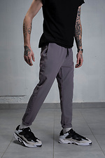 Cotton dress pants with drawstring waist Without 8055061 photo №2