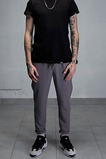 Cotton dress pants with drawstring waist Without 8055061 photo №4