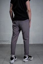 Cotton dress pants with drawstring waist Without 8055061 photo №5