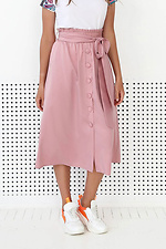 Summer midi skirt with ruffle waist and wide belt NENKA 3103062 photo №1