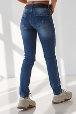 Boyfriend-Blue-Jeans-Frühling mit mittlerer Leibhöhe  4009062 Foto №7