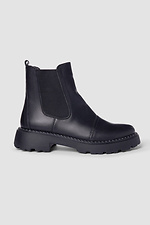 Women's leather Chelsea boots black  4206062 photo №5