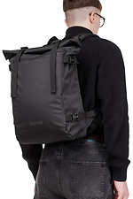 Schwarzer Rolltop-Rucksack mit Laptoptasche GARD 8011062 Foto №3