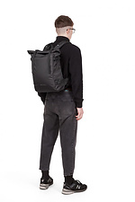 Schwarzer Rolltop-Rucksack mit Laptoptasche GARD 8011062 Foto №4