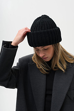 Теплая Женская Зимняя Шапка Pikul 2026 Blackl Without 8056062 фото №1