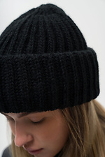 Теплая Женская Зимняя Шапка Pikul 2026 Blackl Without 8056062 фото №5