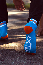 Набір з 2 пар бавовняних шкарпеток з написом M-SOCKS 2040063 фото №2