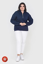 Insulated women's jacket KAROLINA blue, stand-up collar with zipper Garne 3041063 photo №2
