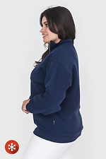 Insulated women's jacket KAROLINA blue, stand-up collar with zipper Garne 3041063 photo №3