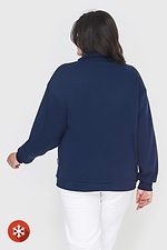 Insulated women's jacket KAROLINA blue, stand-up collar with zipper Garne 3041063 photo №4