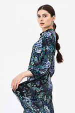 Black MICHELLE fitted dress with floral pattern Garne 3042063 photo №4