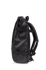 Черный большой рюкзак ролл-топ из эко-кожи GARD 8011063 фото №5