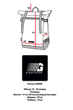 Черный большой рюкзак ролл-топ из эко-кожи GARD 8011063 фото №11