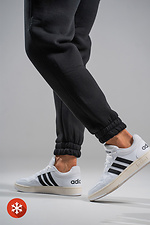Men's warm sports pants Jogger Black Teamv 8034063 photo №2