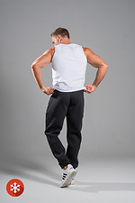 Men's warm sports pants Jogger Black Teamv 8034063 photo №3