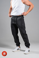 Мужские теплые спортивные штаны Jogger Черные Teamv 8034063 фото №4