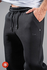 Men's warm sports pants Jogger Black Teamv 8034063 photo №6