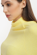 VALERIA rib knit sweater with raglan sleeves and high yoke collar Garne 3040064 photo №5